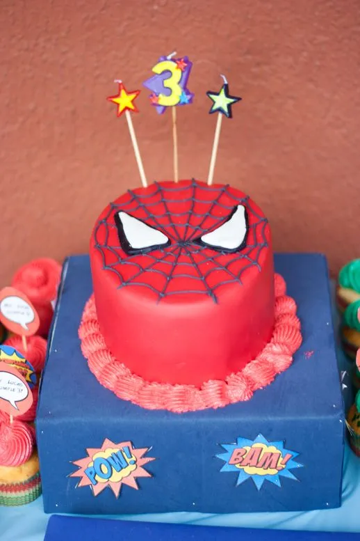 La Cocina de Carolina: Pastel de Spiderman hecho con fondant y ...