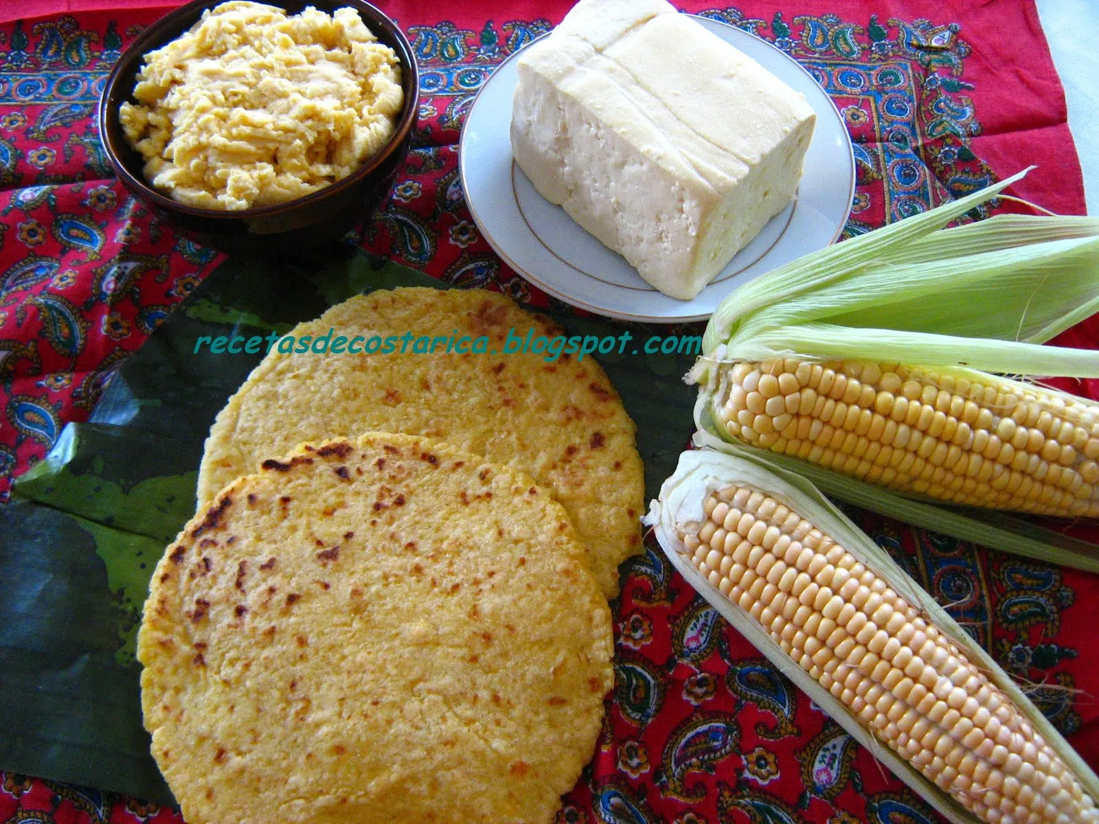 Cocina Costarricense: tortillas de queso