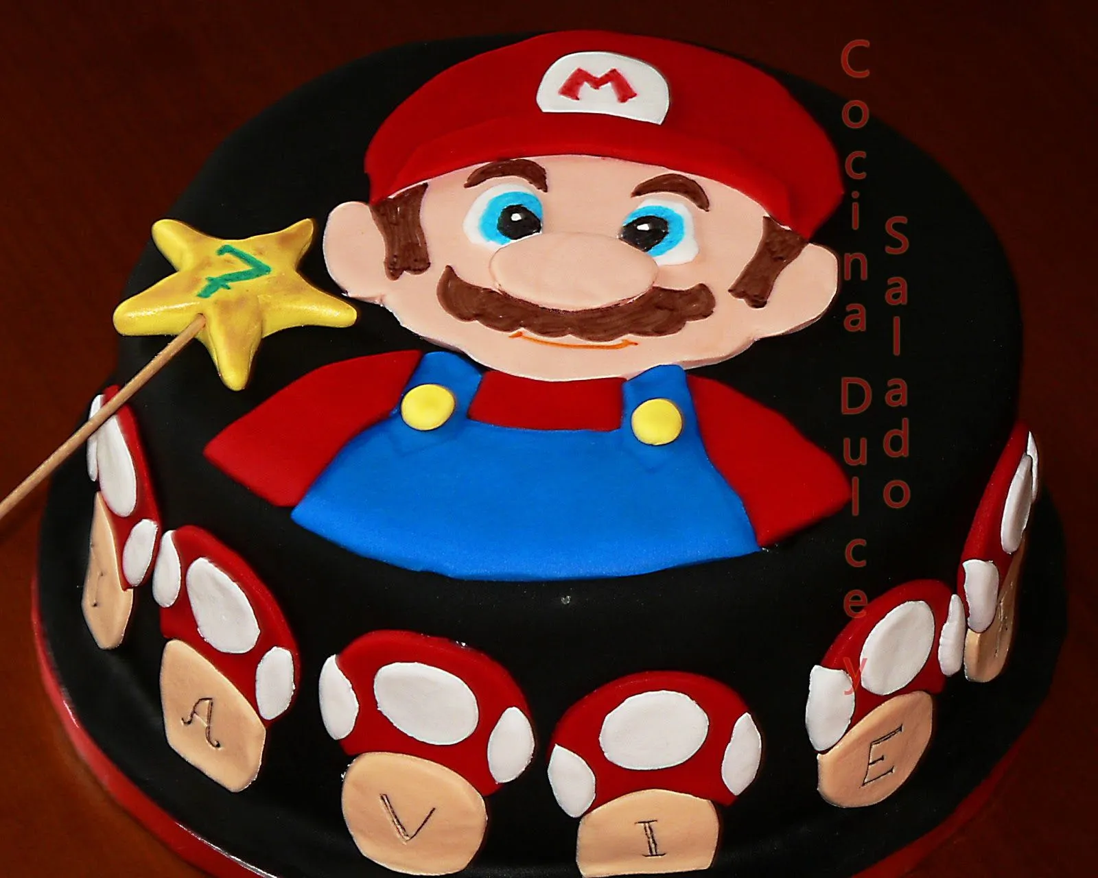 Cocina Dulce y Salado: Tarta Mario Bross para Javier