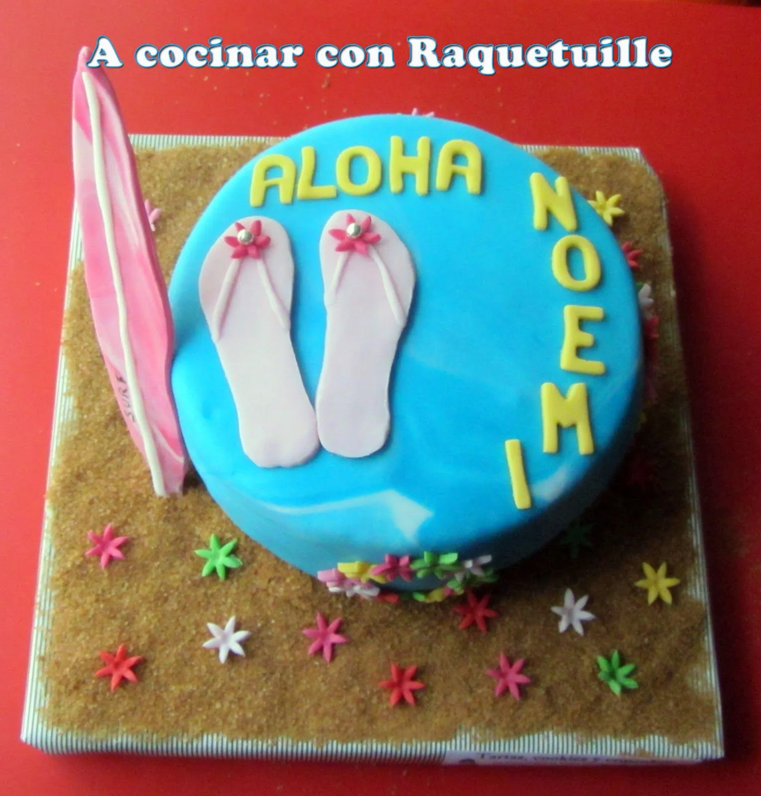 A cocinar con Raquetuille!!!: Tarta hawaiana para Noemi