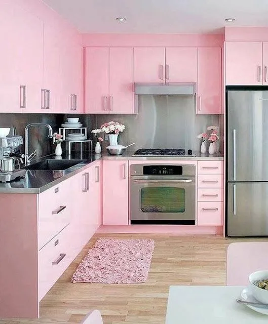 Cocinas Femeninas en Colores Rosado Rosa ~ Diseño y Decoración del ...