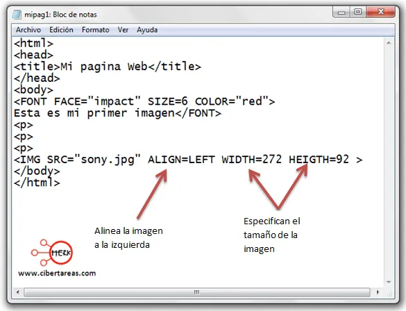 Código para insertar imágenes en HTML – Herramientas informáticas ...