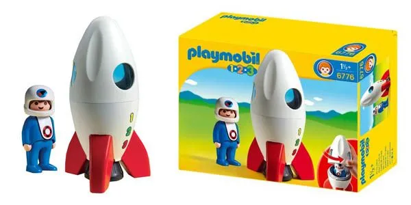 Cohete y astronauta de Playmobil 1.2.3 por solo 6 euretes