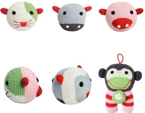 Cojines a crochet con forma de animales - Imagui