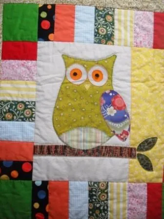 Colcha con buhos para cama de niño | Mis trabajos de patchwork y ...