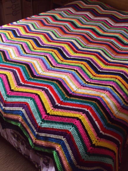 Colcha de Crochê Quadrinhos - Casal | Carmela Arte & Cia | Elo7