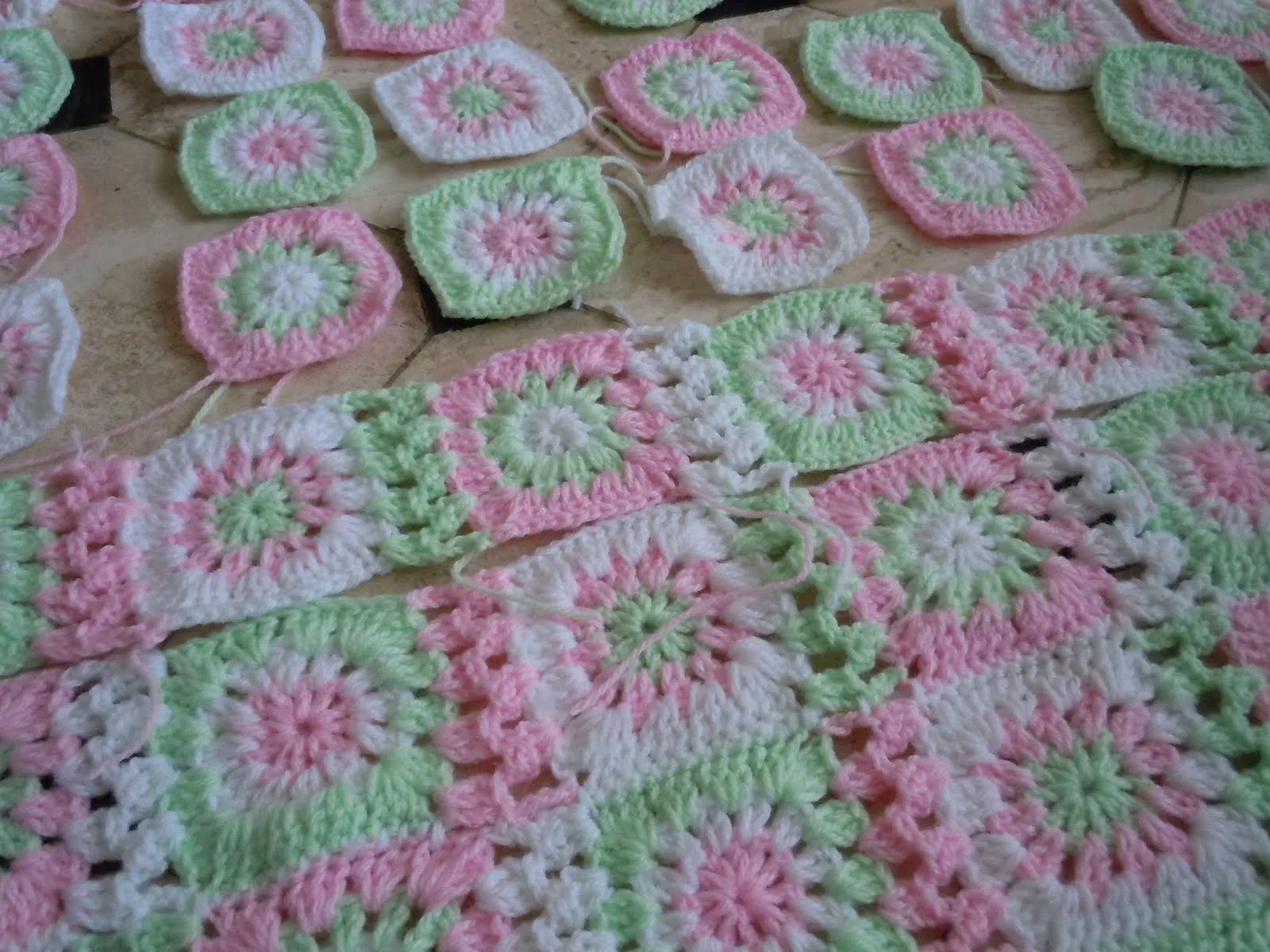 Colcha Crochet Granny: En Proceso - Crochet Granny Blanket: In ...