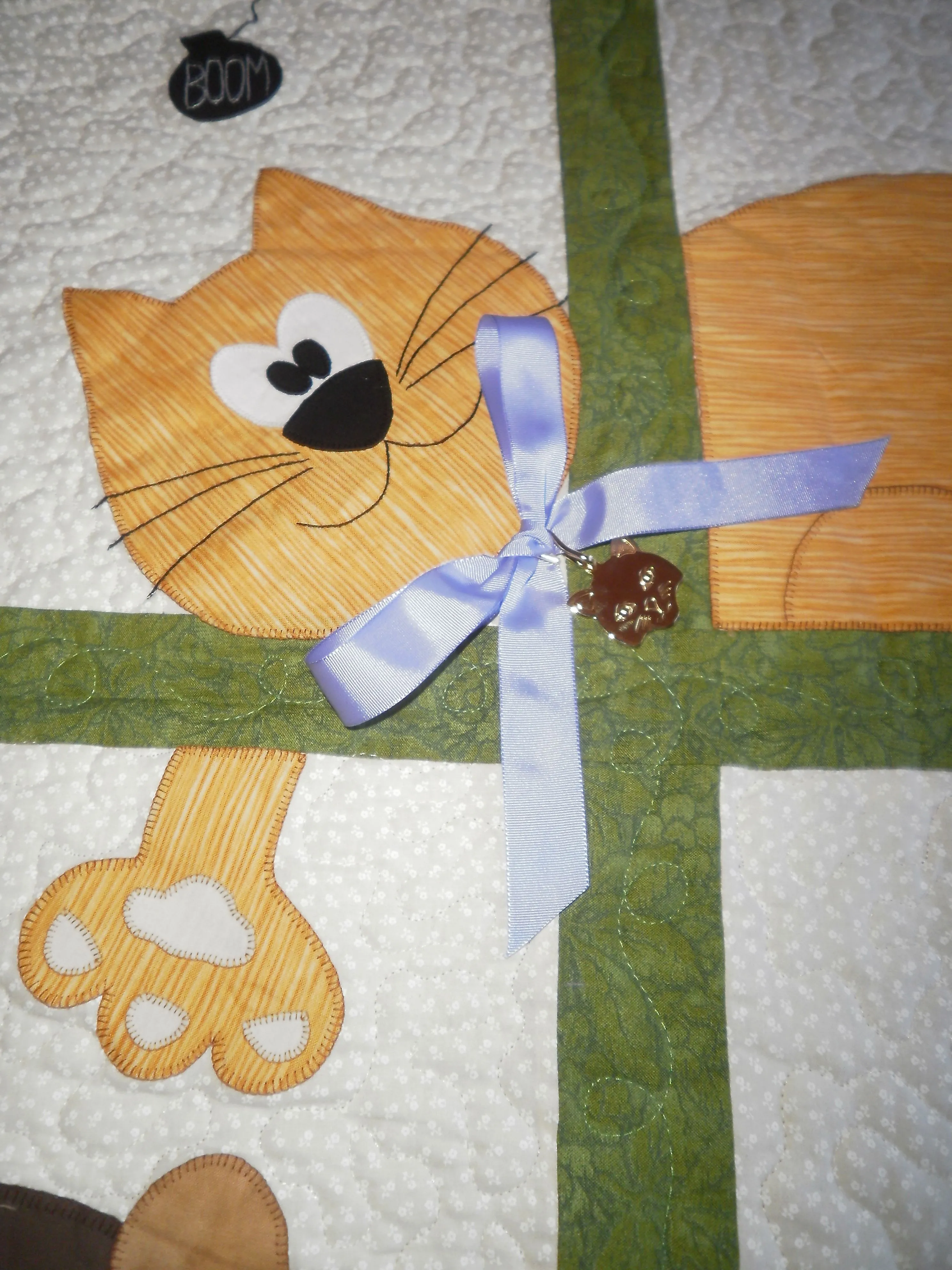 colcha gato y ratones en patchwork | las pasiones de morgana