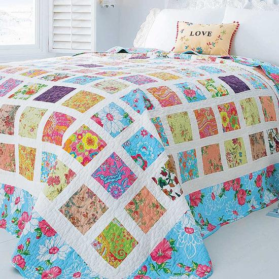 Colchas de patchwork en dormitorios - Paperblog