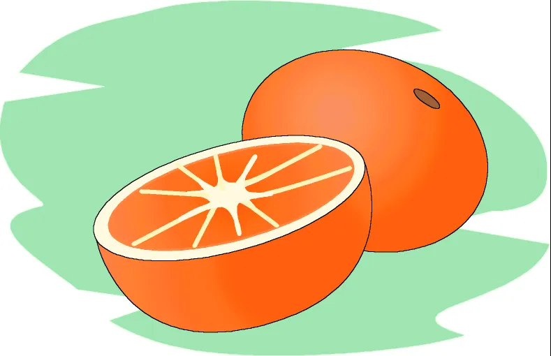 Dibujar una naranja - Imagui