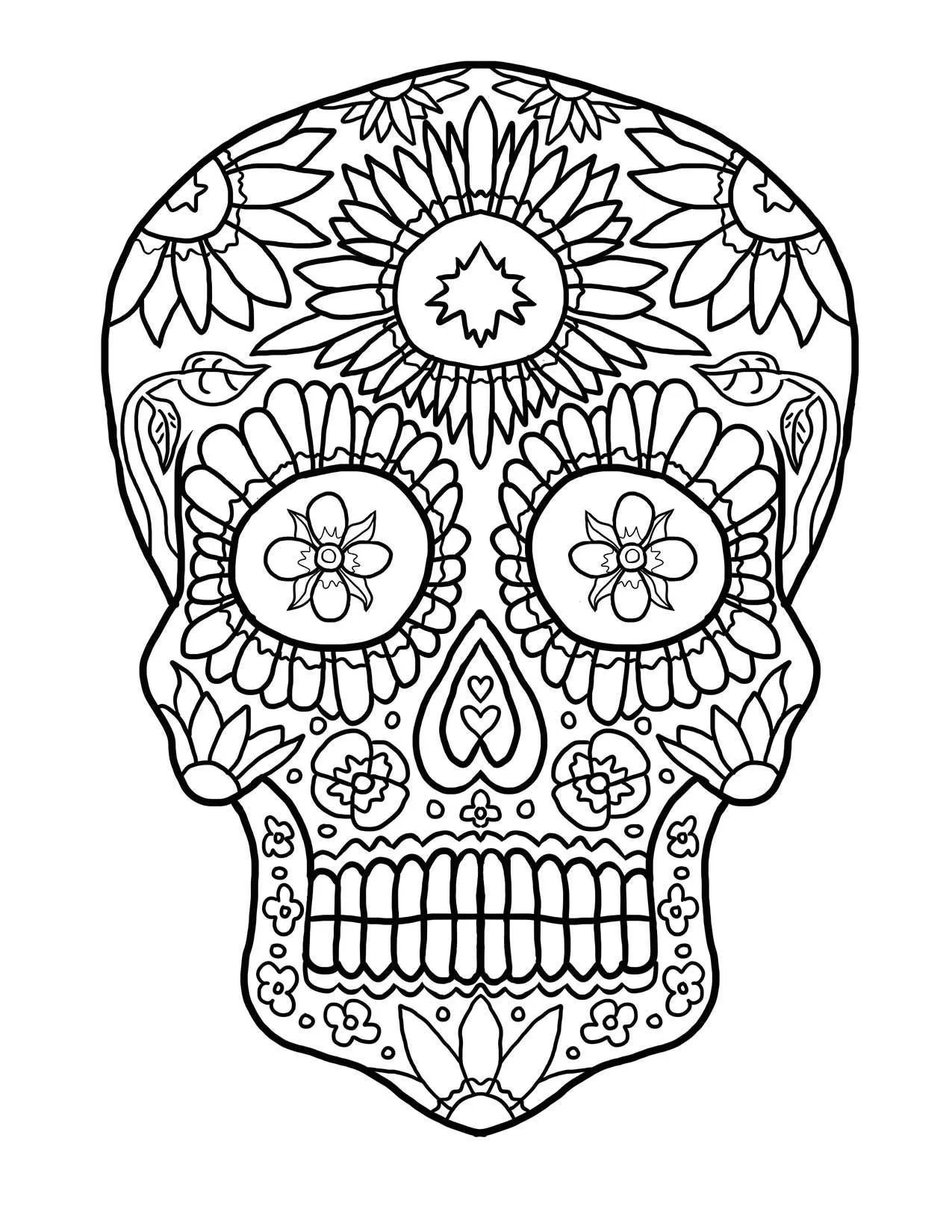 Colección de 20 plantillas de Catrinas para colorear listas para descargar. Encontr… | Calaveras para colorear, Calaveras dibujos, Calaveras mexicanas para colorear
