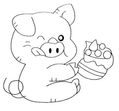 Mi colección de dibujos: ♥ Chanchitos Dibujos para colorear