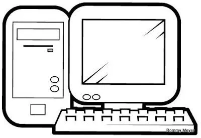 Teclado computadora para colorear - Imagui