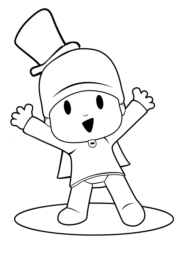 Dibujos para colorear de Pocoyo y sus amigos - Imagui