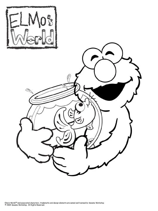 Mi colección de dibujos: ♥ Elmo dibujos para colorear