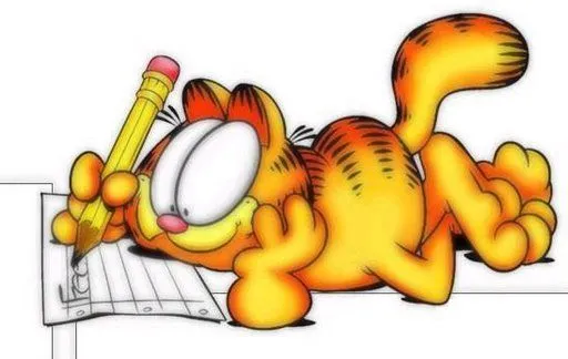 Mi colección de dibujos: ?Garfield con color ?