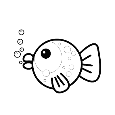 Para peces - Dibujos para colorear - aColorear