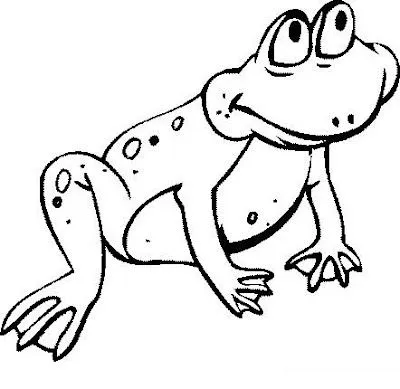 Sapo para colorear para niños - Imagui