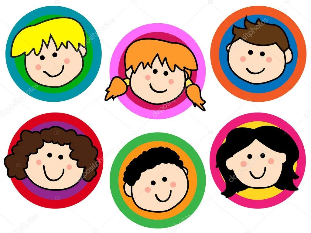 Colección Kids cara — Vector stock © Mirage3 #