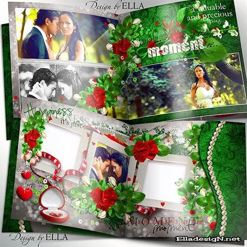 Coleccion de marcos romanticos en PSD - Identi