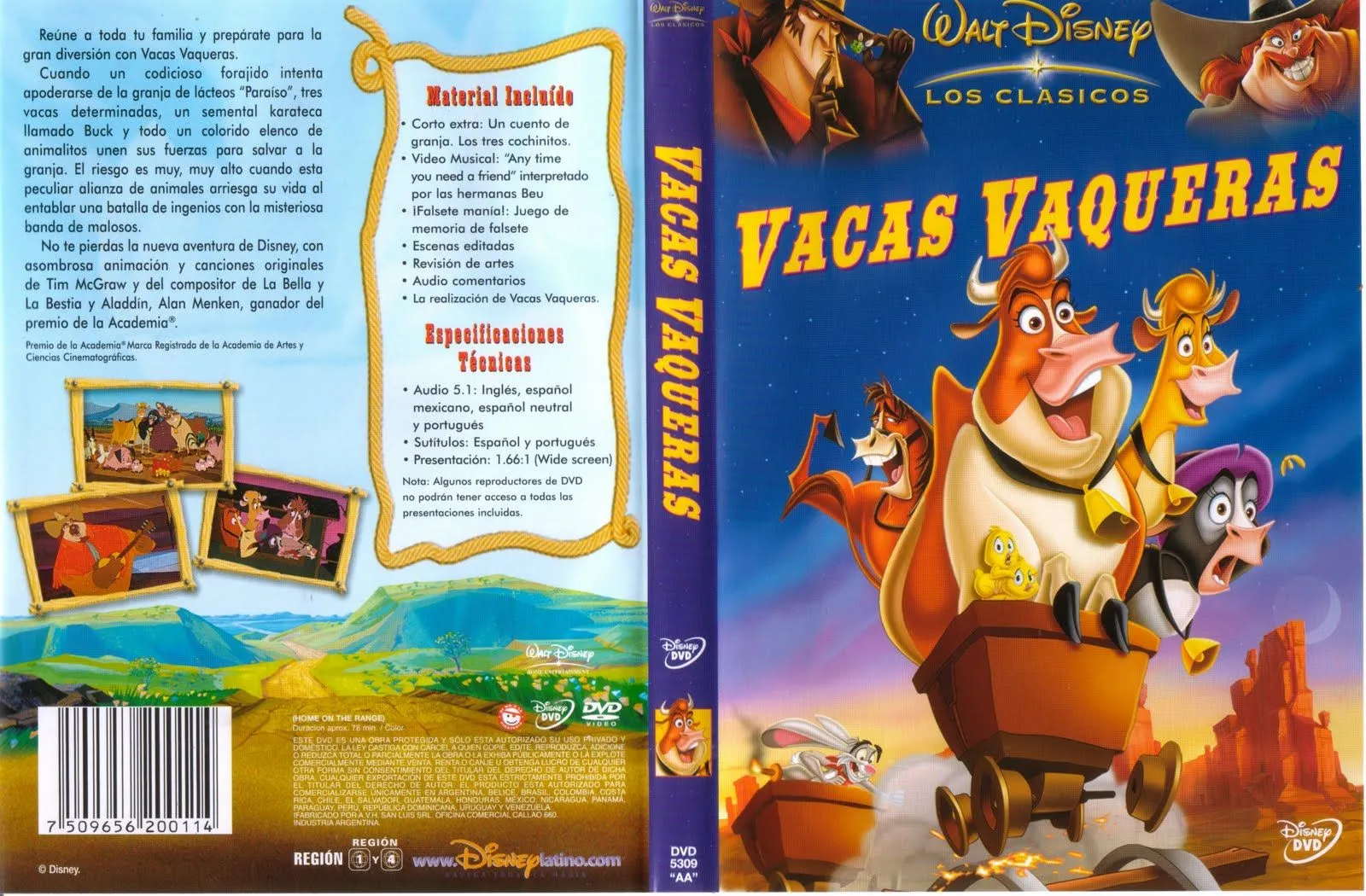 Mi Colección de películas en DVD: Vacas vaqueras