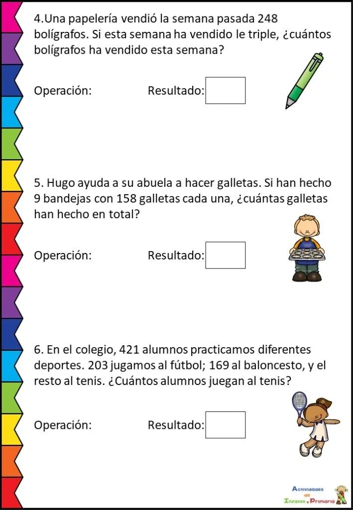 Colección de problemas matemáticos primer ciclo primaria