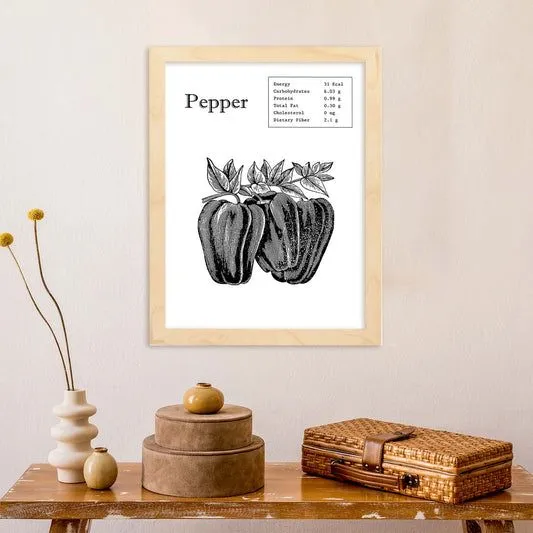 Colección de Set Láminas Frutas y Verduras: Ilustraciones detalladas en  blanco y negro de alimentos saludables para decorar tus habitaciones del  hogar con estilo nórdico. Descubre nuestros pósters y láminas de nutrición