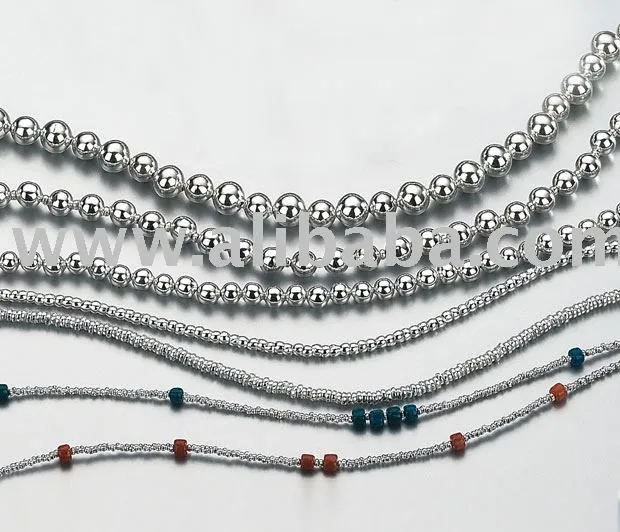 Collar de conjunto con bolas de plata y shakira piedra-Joyería de ...