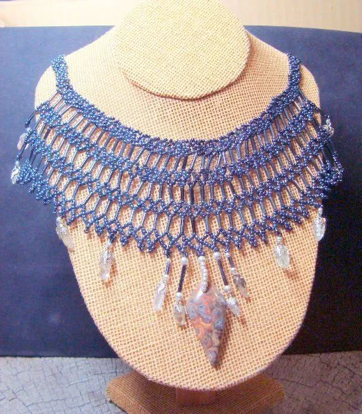 collar de topacio cuentas y chaquira-Collares-Identificación del ...