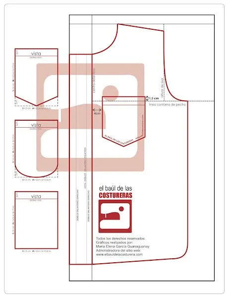 Dónde se coloca el bolsillo en la camisa | EL BAÚL DE LAS COSTURERAS