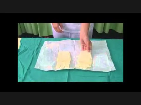 Colocación de guantes estériles VIP Enfermeria - YouTube