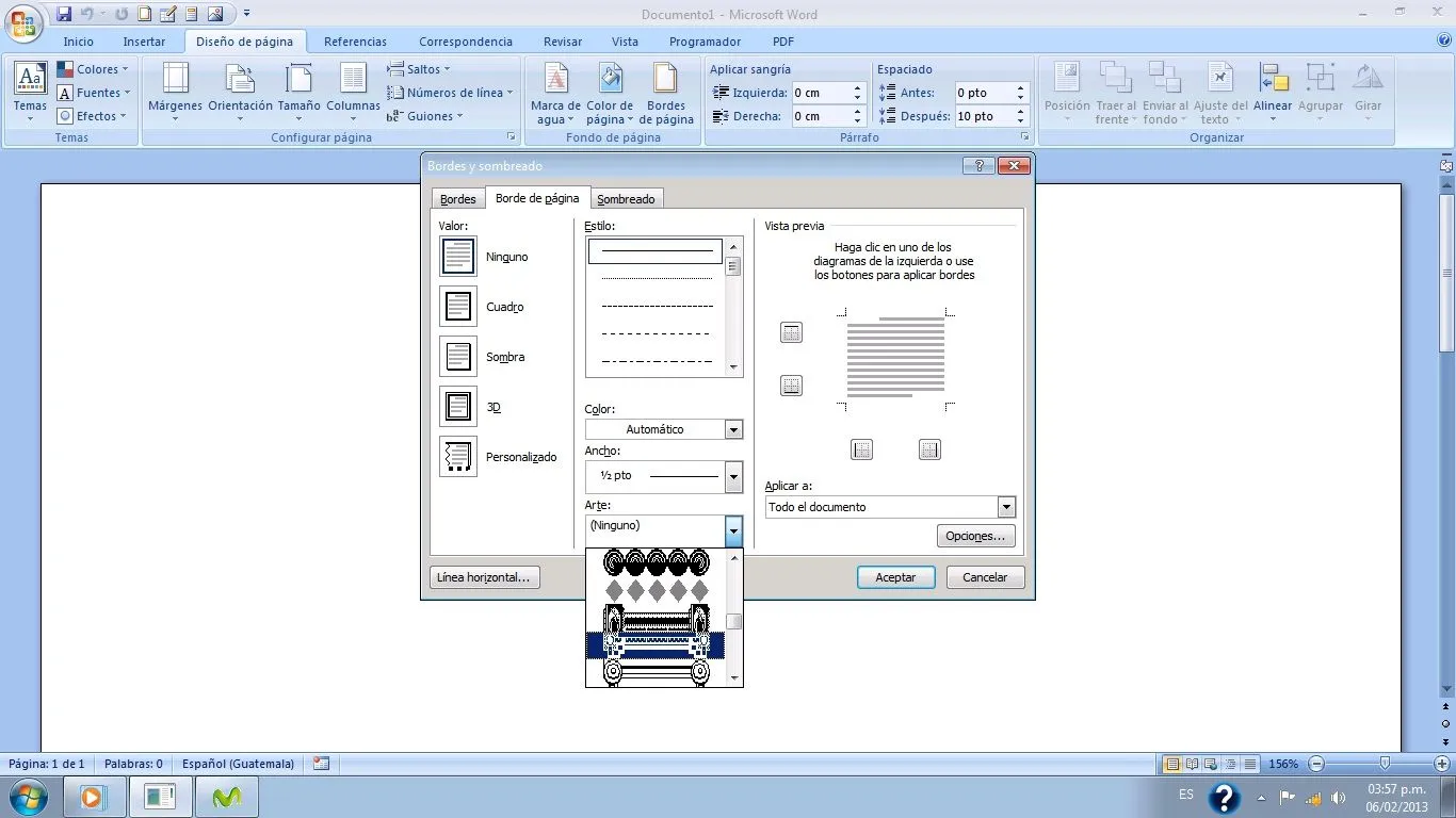 Como Colocar Estilo De Margen a La Hoja en Microsoft Word