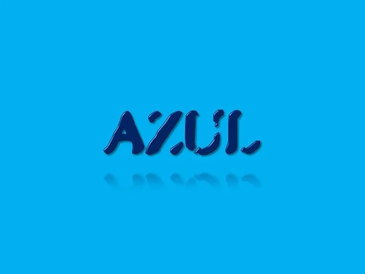 color azul (