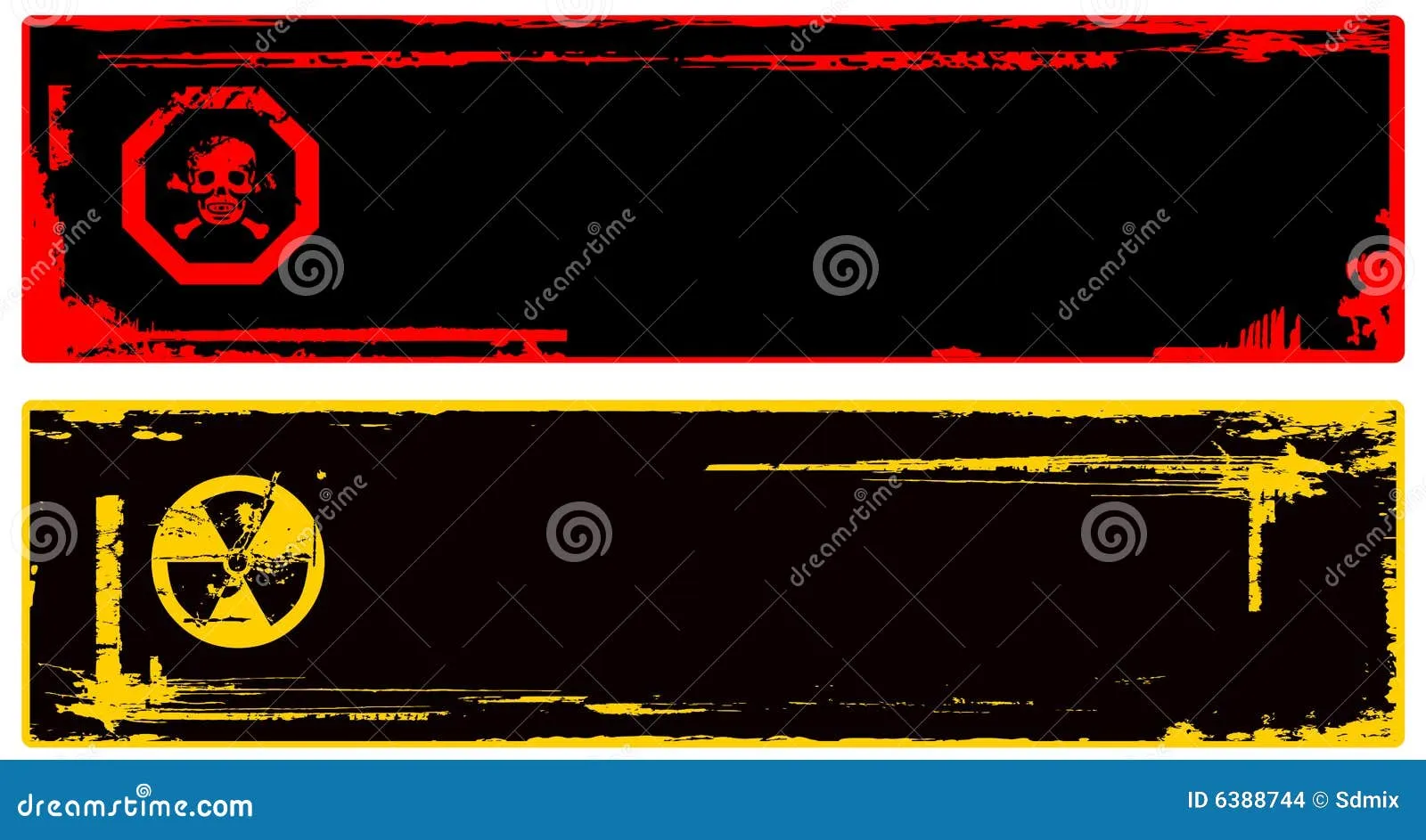 Color Grunge Danger Banner Stock Images - Image: 6388744