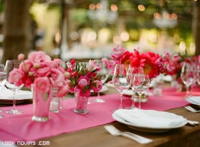 Un color romántico para tu boda: el rosa