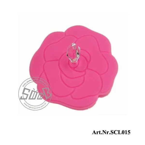 De color rosa flor de alimentos- grado de dibujos animados de ...