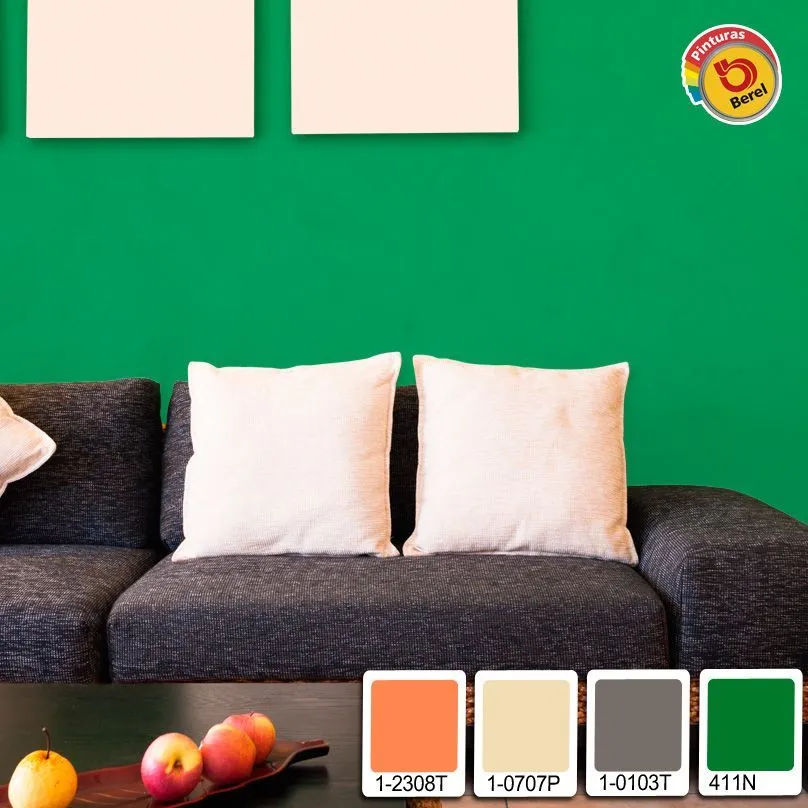 El color verde puede ser una buena opción para tu sala #Decoracion #Hogar # Color | Decoración de unas, Colores de pintura para casa, Decoraciones de  casa