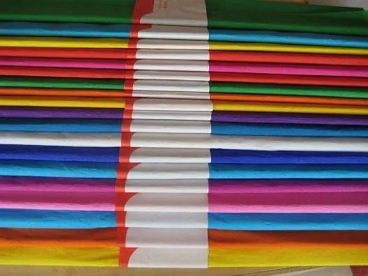 Colore crepe de papel-Artesanías de Papel-Identificación del ...