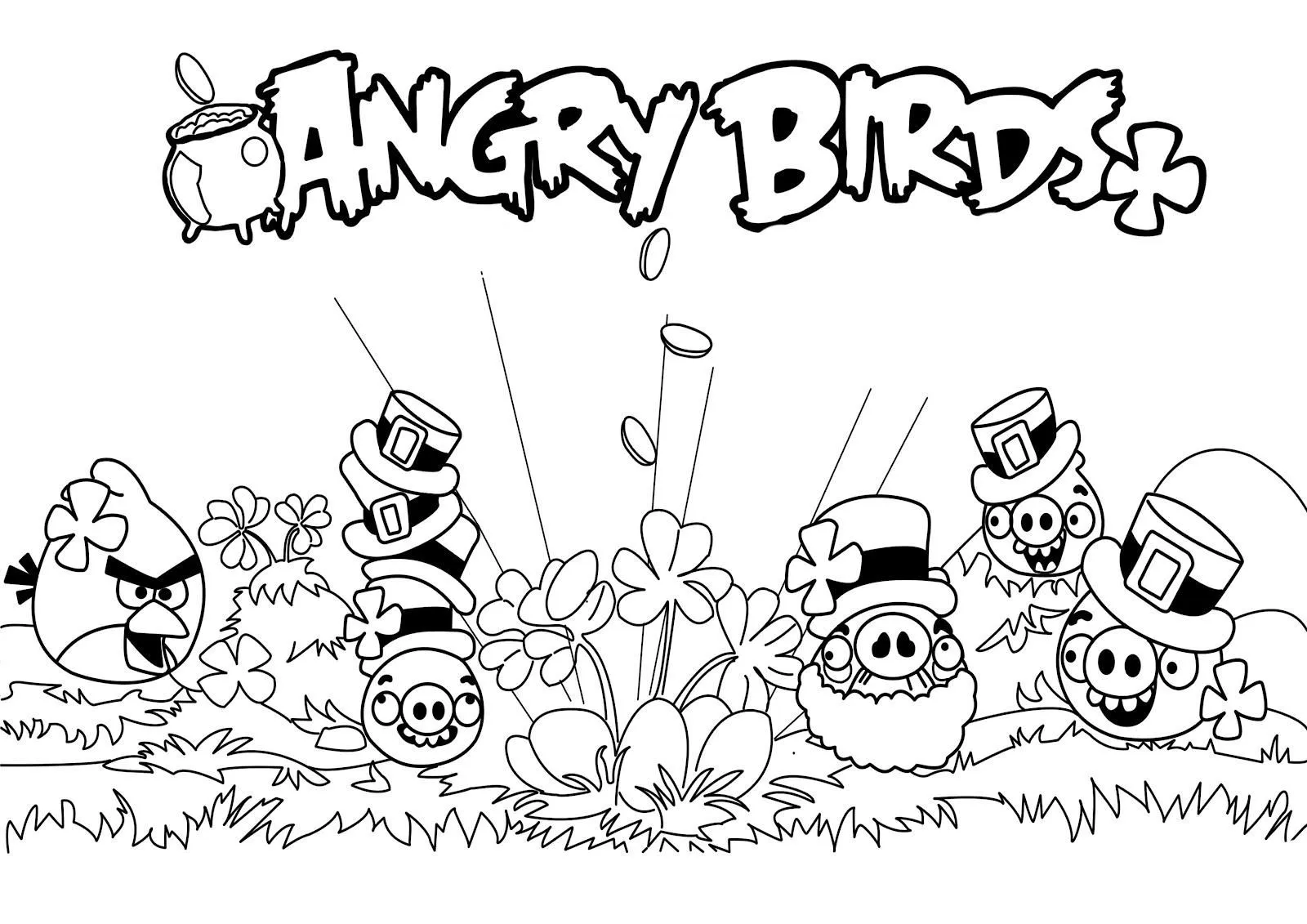 COLOREA TUS DIBUJOS: Angry Birds para colorear