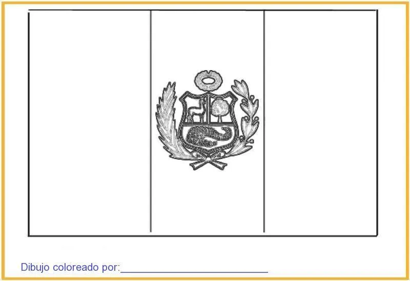 Las 3 clases de banderas del Perú para colorear - Imagui