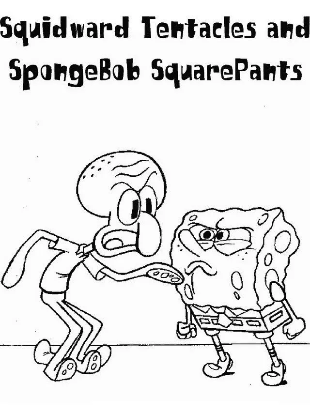 COLOREA TUS DIBUJOS: Personajes de Bob Esponja para colorear