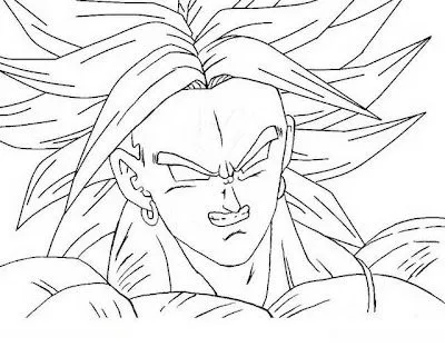 COLOREA TUS DIBUJOS: Broly para colorear