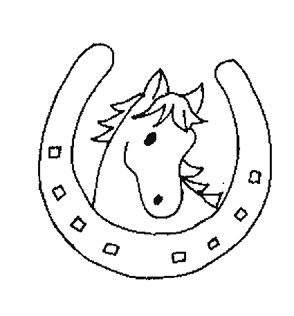 COLOREA TUS DIBUJOS: Caballo y herradura