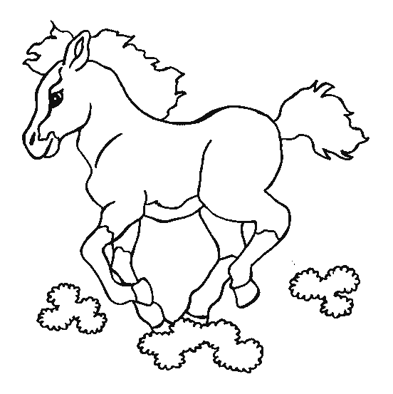 COLOREA TUS DIBUJOS: Pony para colorear