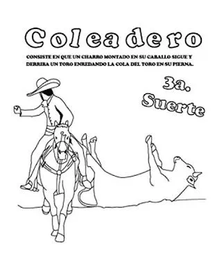 COLOREA TUS DIBUJOS: Charros para colorear