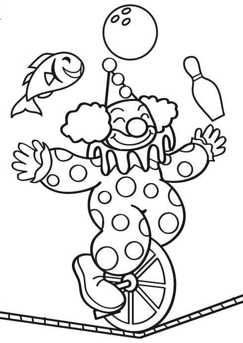 COLOREA TUS DIBUJOS: Payasos para pintar y colorear