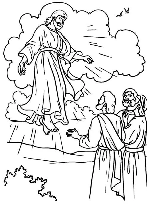 COLOREA TUS DIBUJOS: ﻿Dibujo de Jesus Resucitado para colorear