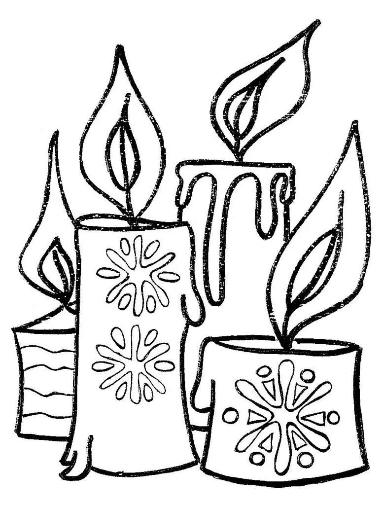 COLOREA TUS DIBUJOS: Velas