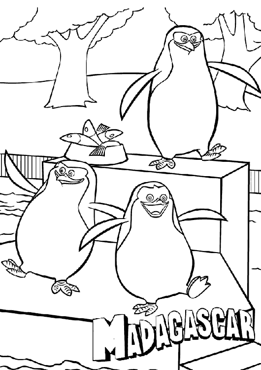 COLOREA TUS DIBUJOS: Dibujos para colorear de Los Pinguinos de ...