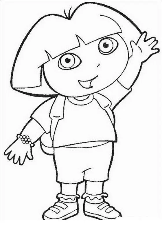 Dora la Exploradora en blanco y negro - Imagui